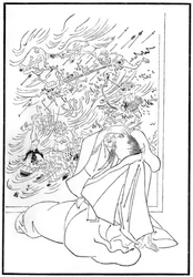 La muerte de Kose no Hirotaka, 1886