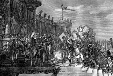 La distribución de los Estándares del Águila, París, 5 de diciembre de 1804