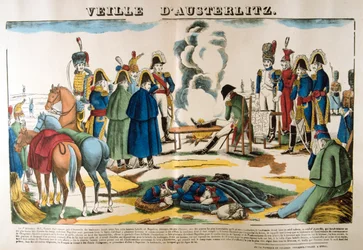 La víspera de Austerlitz, 1 de diciembre de 1805, siglo XIX