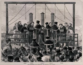 La ejecución de los nihilistas, ca. 1881