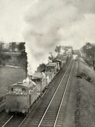 La famosa inclinación de Lickey entre Bromsgrove y Blackwell, Worcestershire, 1935