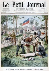 La fiesta para los trabajadores de primeros auxilios, 1901