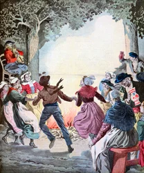 Las hogueras del día de San Juan, 1912