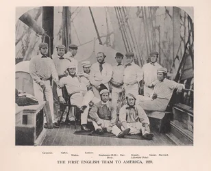 El primer equipo de cricket inglés en recorrer América, 1859 1912