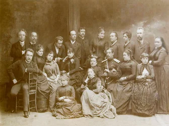El primer grupo de teatro dramático en Varsovia, 1866
