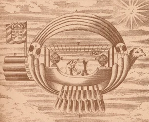 El barco volador, c1709