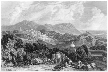 La fortaleza de Nahan en el dominio de Oude, India, c1860