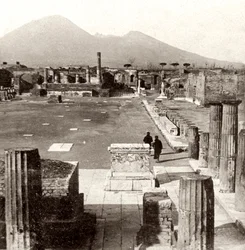 El foro de Pompeya, Italia, 1894