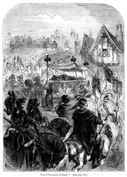 El cortejo fúnebre del Rey Enrique V, 1422