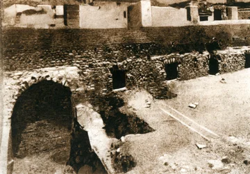 La gran terraza en el criptopórtico, Pompeya, Italia, c1900s