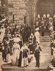 La investidura del Príncipe de Gales en el Castillo de Caernarvon, 13 de julio de 1911