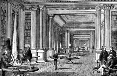La biblioteca del Reform Club, Londres, 1891