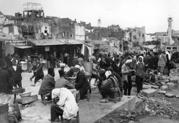El mercado, Beirut, Líbano, c1920s-c1930s