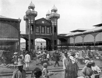 El mercado, Puerto Príncipe, Haití, 1926