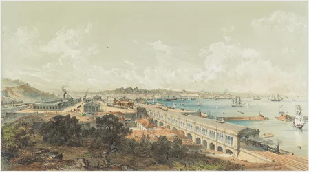 La inauguración del ferrocarril estatal de Ljubljana a Trieste el 27 de julio de 1857, 1857