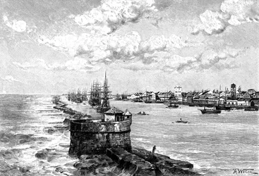 El puerto de Recife, Brasil
