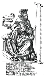 El profeta Isaías con el instrumento de su martirio, siglo XV, 1870