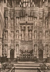 El retablo, Catedral de Winchester, Hampshire, principios del siglo XX
