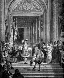El regreso del Gran Condé a Versalles, 1674 1882-1884
