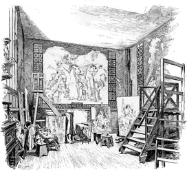 El estudio de Paul-Jacques-Aimé Baudry, c1880-1882