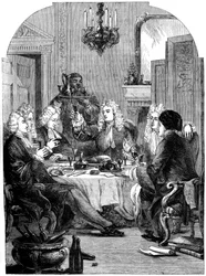 La cena en San Juan, Windsor, siglo XVIII, siglo XIX