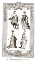 La entonces presente Familia Real Publicado el 9 de mayo de 1795 por Alexander Hogg
