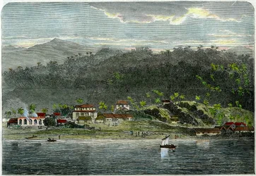 La ciudad de Morant, Morant Bay, Jamaica