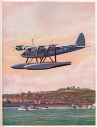 El componente superior del avión compuesto Short-Mayo Mercury