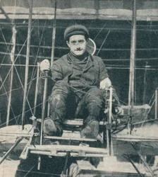 El ganador del premio de £10,000 por el vuelo de Londres a Manchester, 1910