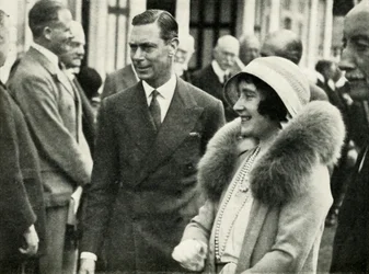 Sus Majestades en la Exposición Agrícola Real, Southampton, 1932, 1937