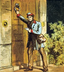 ¡Ahí está el golpe del cartero!, 1867