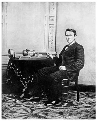 Thomas Edison, inventor estadounidense, c1878 1956