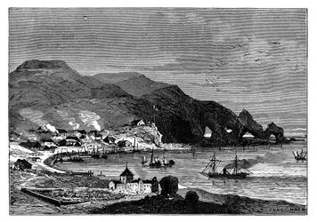 Thorshavn, la capital de las Islas Feroe, c1890