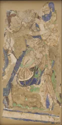 Tres figuras, de la cueva 224, siglo IV-VI