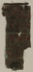 Tres fragmentos de seda gótica italiana, siglo XIV