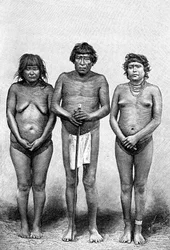 Tres indios Guarauni, Venezuela, 1895