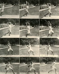 Lanzando el disco sin girar, 1908