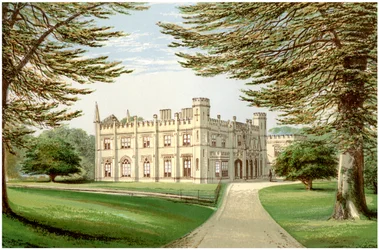 Thrybergh Park, Yorkshire, hogar de la familia Fullerton, c1880