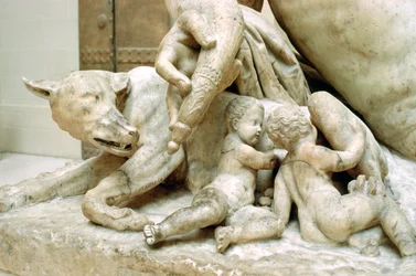 Tiberino, dios romano del río Tíber, siglo I d.C.
