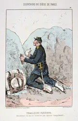 Tiradores Parisinos, Sitio de París
