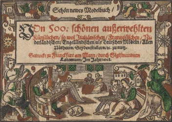 Página de título de Schön newes Modelbuch Página 1r, 1608