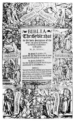 Página de título de la Biblia de Coverdale, 1535