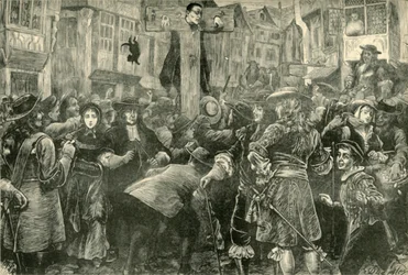 Titus Oates en el Cepo, 1685, 1890