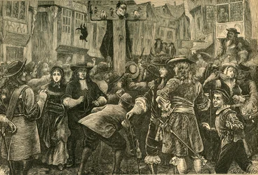 Titus Oates en la picota, 1685, 1897