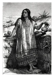 Chica tolteca, México, siglo XIX