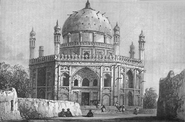 Tumba de Ahmed Shah, junto a la Ciudadela, Candahar, c1880
