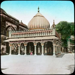 Tumba de Nizamuddin Auliya, Delhi, India, finales del siglo XIX o principios del XX