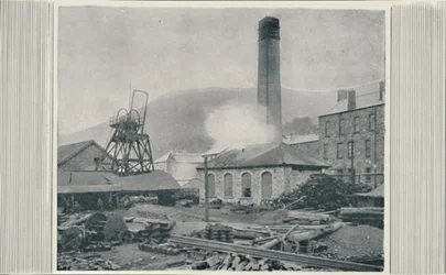 Parte superior de una mina de carbón, 1910