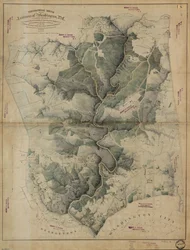 Bosquejo topográfico de los alrededores de Washington, D.C.