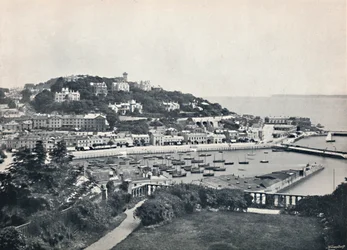 Torquay - Vista general desde Waldron Hill, 1895